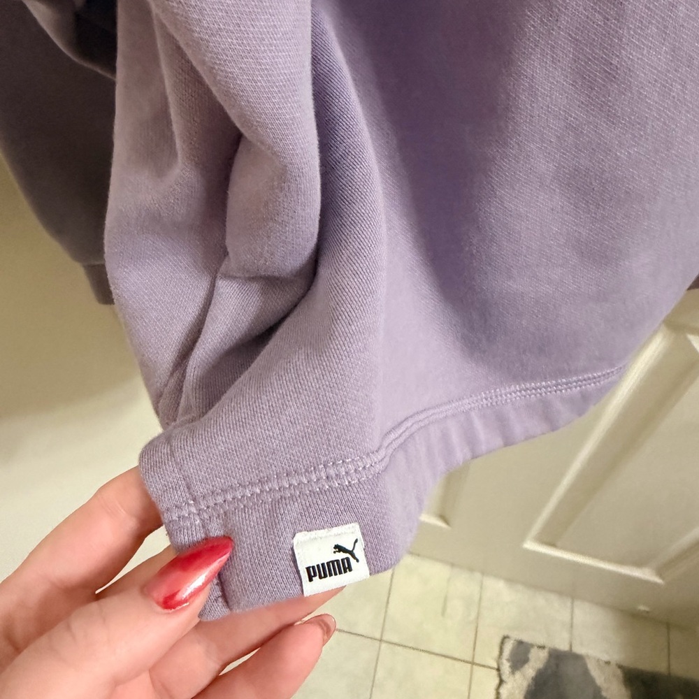 Puma Lavender Crewneck Sweatshirt - Picture 4 of 5